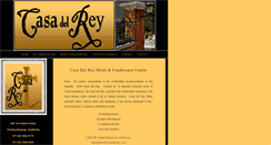 Desktop Screenshot of hotelcasadelrey.com